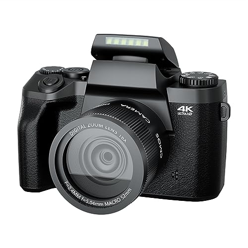 vlog J 4K rfIJrfIJ჌tfW^჌t 64MP 60FPS 16X fW^Y[I[gtH[JX Vlogging WiFi JCuXg[~OrfIJ(128G SD Card,With wireless