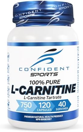 L-Carnitine Tartrate -120 Easy to Swallow Pre-Workout L-Carnitine Capsules to Help Aid Muscle Recovery Process, Support Muscle Tissue Repair, 40 Servings