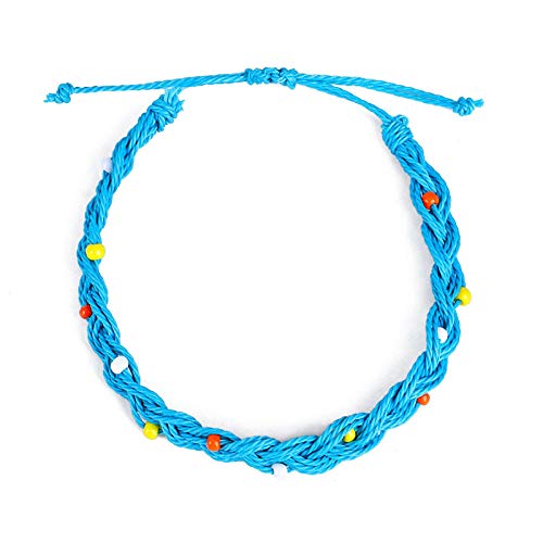 Bracelet tissé de perles pour femmes ajustable anti-perte