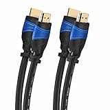 deleyCON 2x 2m HDMI Kabel Set - HDMI 2.0/1.4a Kompatibel - High Speed mit Ethernet - ARC 3D 4K UHD Ultra HD 1080p 2160p - Schwarz