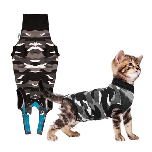Suitical Recovery Suit Katze, XS - Schwarz Camouflage