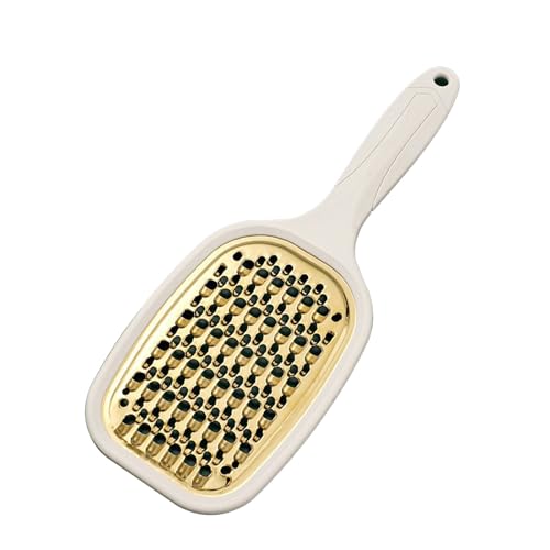 YDuupxe Grattugia per Patate di Alta qualità in Acciaio Inossidabile, Strumento da Multiuso per Sminuzzare e Strofinare le Verdure, Design Semplice per Uso Domestico (Manico bianco)