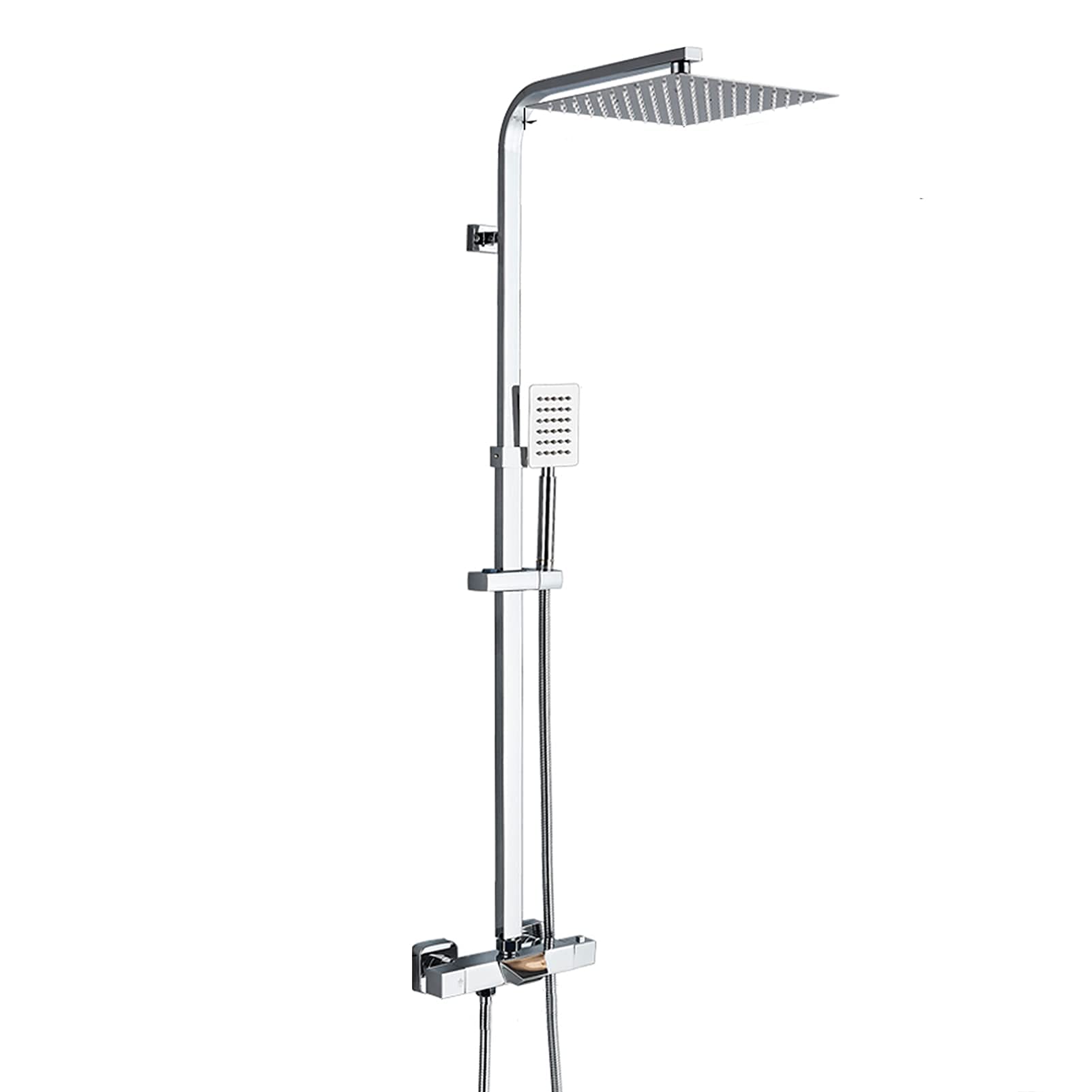 Pommeau de douche effet pluie et bec cascade pour créer un spa moderne à la maison