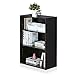 Furinno Basic 3-Tier Bookcase Storage Shelves, Dark Walnut