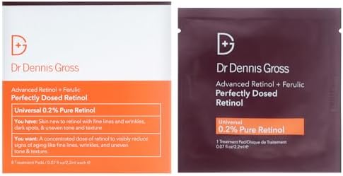 Dr Dennis Gross Advanced Retinol Plus Ferulic Perfectly Dosed Retinol for Women - 8 x 0.07 oz Treatment