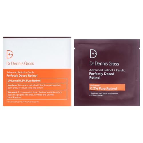 Image of Advanced Retinol Plus Ferulic Perfectly Dosed Retinol by Dr. Dennis Gross for Women - 8 x 2g Treatment