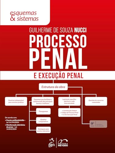 Processo Penal e Execução Penal – Esquemas & Sistemas – 9ª Edição 2025: