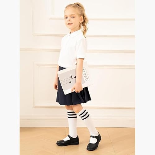 Stelle 2404-GMJ002-BK-1ML Girls School Shoes Black Mary Jane Flats Uniform Dress Shoes thumb #6