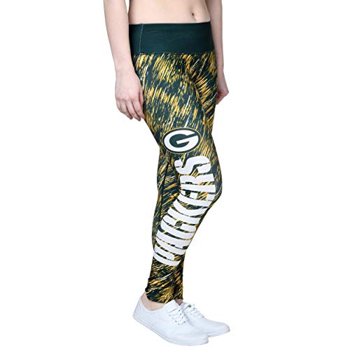 NFL Green Bay Packers Womens Static Rain Leggingsstatic Rain Leggings, Team Color, X-Large