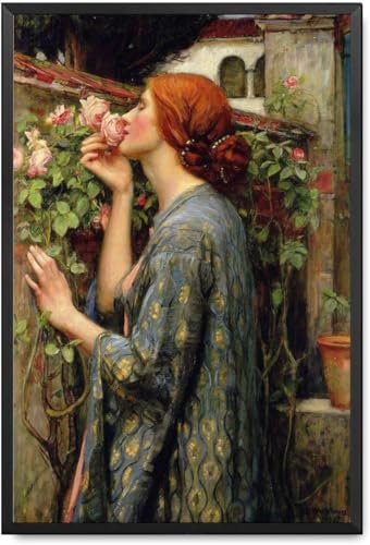 Affiche L’âme de la rose Waterhouse | Tableau décoration intérieure toile 30x40cm
