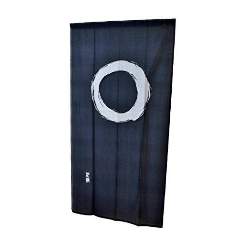 Fukui Textile Factory Noren Curtain Tapestry Enso Circle Long Type (Japan Blue)