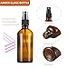 ALIFEIA Botellas de spray de vidrio ámbar de 100 ml Imagen de ALIFEIA Botellas de spray de vidrio ámbar de 100 ml