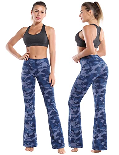Image of BUBBLELIME 29 inch /31 inch /33 inch /35 inch /37 inch 3 Styles Women's High Waist Bootcut Yoga Pants Basic /Side Pockets Tummy Control Workout Flared
