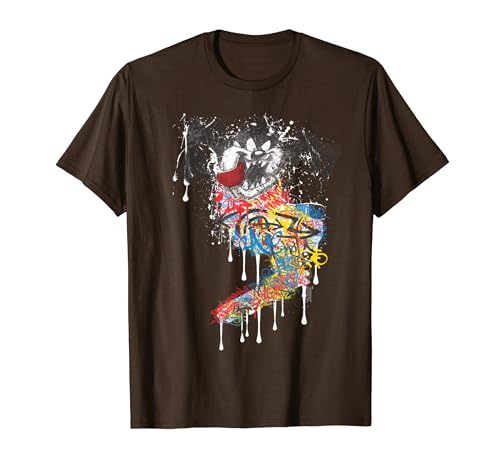 Looney Tunes Taz Graffiti Drip Camiseta