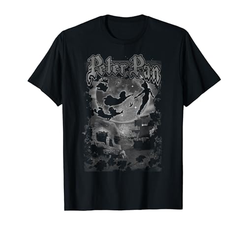 Disney Peter Pan Night Sky Fly Poster Group Shot T-Shirt