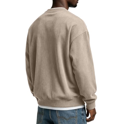 Corduroy Long Sleeve Henley Shirts for Men Casual Fall Shirt Pullovers - image 5