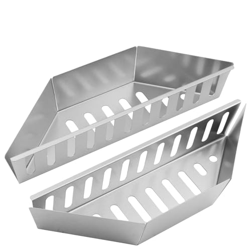 TYLYJSU Cestas De Carbón Bandeja de briquetas for Barbacoa, Soporte de Combustible for Exteriores, cestas for Parrilla for Viajes, Picnic, Parrilla, Barbacoa, Camping, 2 uds. para Barbacoa