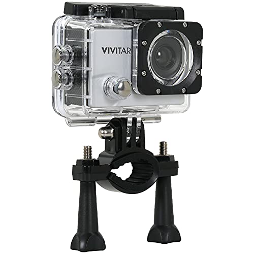 Vivitar Dvr781Hd-Sil Hd Action Waterproof Camera/Camcorder, Silver Bundle With Deco Gear Outdoor Action Kit With Clip Head Mount For Action Camera & Lexar 32Gb Microsdhc Memory Card #TOP2