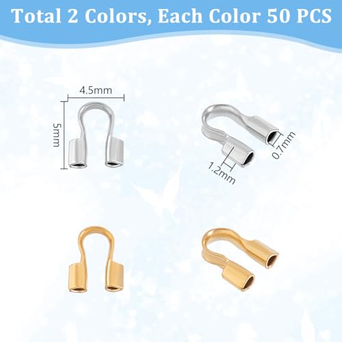 Protector de cable en U con doble color para reforzar enganches de joyas 2