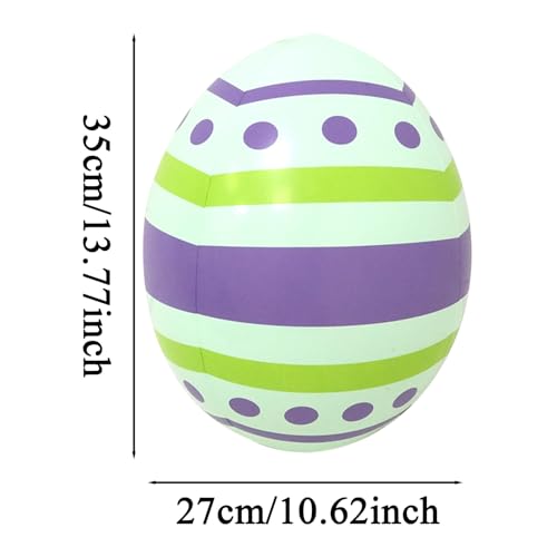 Huevos de Pascua inflables gigantes, suministros de primavera para exteriores e interior 6