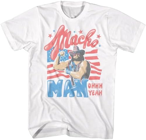 American Classics Macho Man Randy Savage Ohhh Yeah T Shirt White image 5