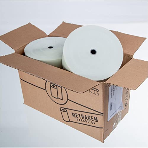 Bobina Térmica Para Relógio de Ponto, Maxprint, 57 mm x 300 Metros, Amarela, 48 gramas, Caixa com 6