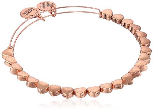 Alex and Ani Heart Beaded, Rose Gold, Expandable