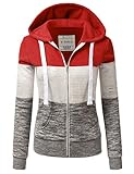 DOUBLJU Lightweight Thin Zip-Up Hoodie Jacket for Women Girls Kids with Plus Size