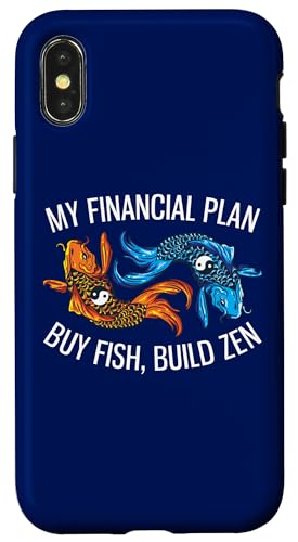 My Financial Plan Buy Fish�ABuild Zen Funny Investor �X�}�z�P�[�X iPhone X/XS �p