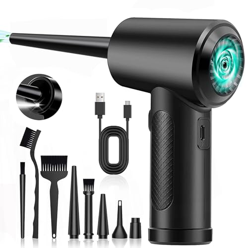 Bizcasa Elettrico Rimuovi Polvere Aria Compressa Senza Fili,3 Velocità 100000 Giri/Min Aria...