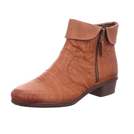 Rieker Y07a8, Botines para Mujer, Marrón (Cuoio/Chestnut 22), 39 EU