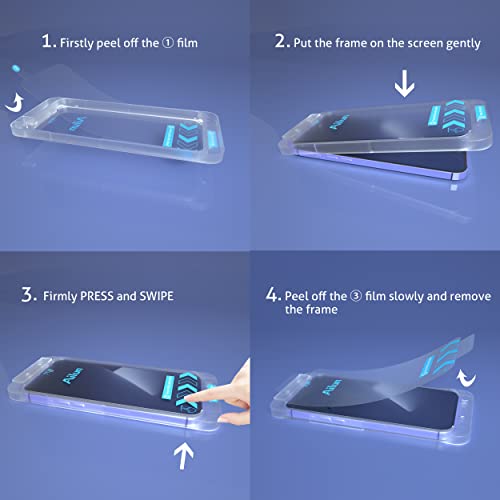 Ailun Onepeel Installation Frame Screen Protector For Iphone 14 Pro Max [6.7 Inch] 2 Pack+2 Pack Camera Lens Protector,Sensor Protection,Dynamic Island Compatible,Tempered Glass,Case Friendly #TOP1