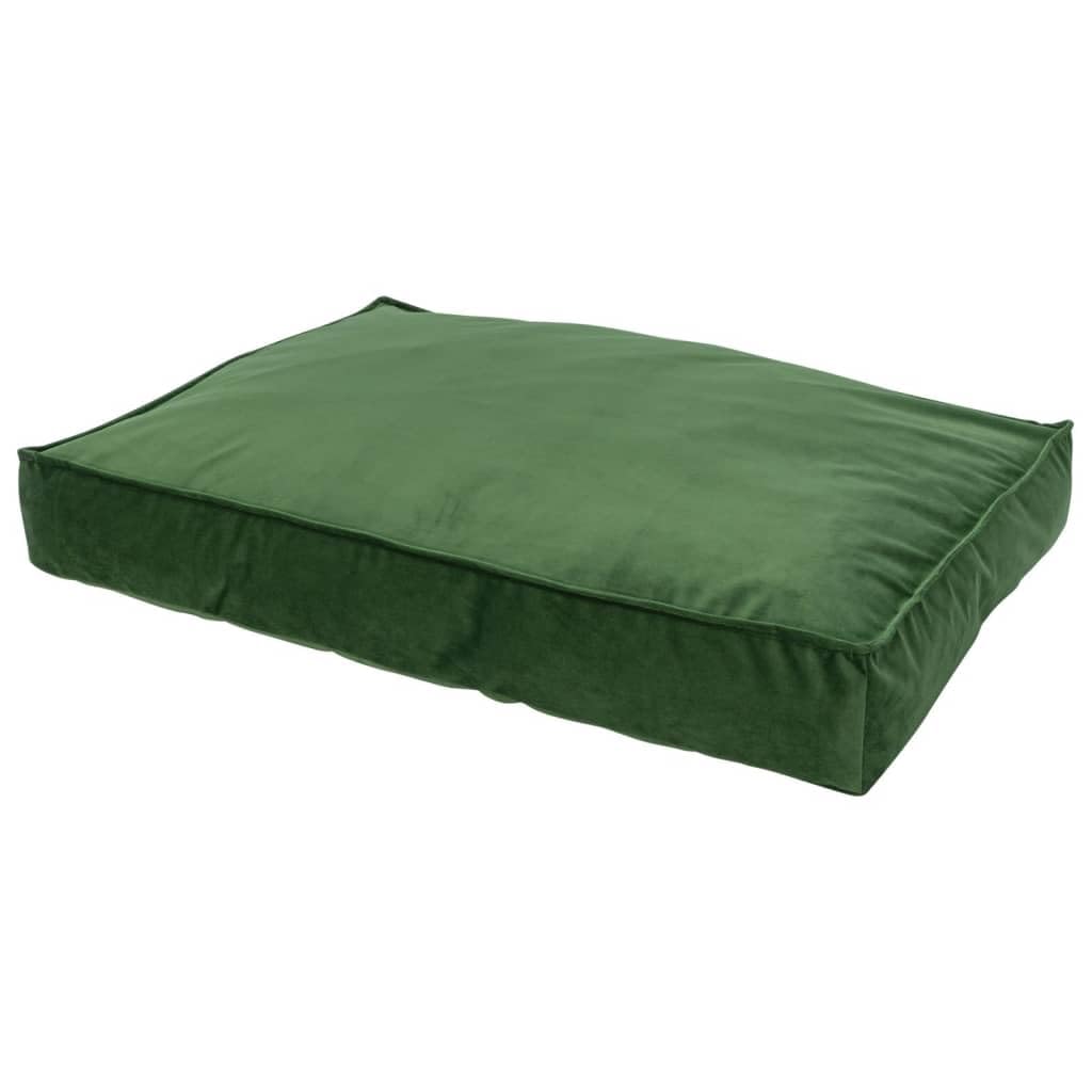 Coussin de lit en velours Madison Green S, l'excellence du confort lounge