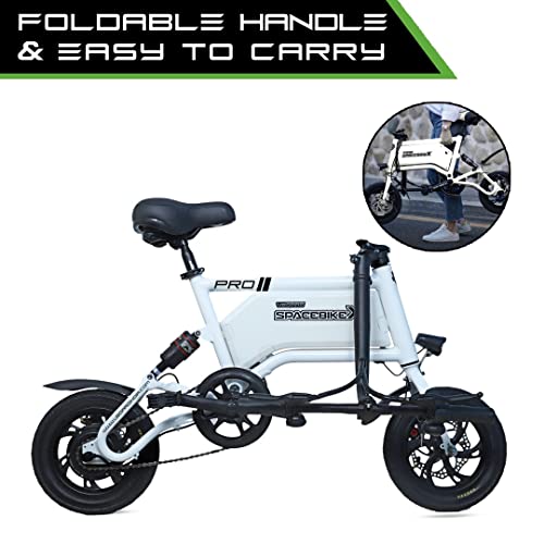 Image of UBOARD Spacebike X Electric Cycle,Dual Disc Brake,BIS Approved,Speed of Upto 25km /h, (White)
