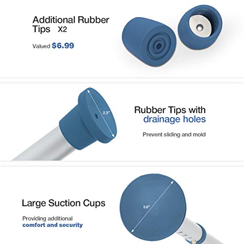 Greenchief Toilet Safety Rail, Medical Bathroom Safety Frame For Elderly, Handicap And Disabled - Adjustable Handrails For Toilet Seat Toilet Handrails Helper, 2 Additional Rubber Tips #TOP4