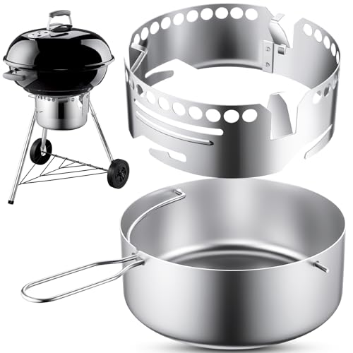 Blulu Ash Catcher Assy for 2015 22-1/2 Charcoal Grill Replacement Parts