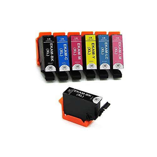 J-ECO製 KAM-6CL-L ＋ KAM-BK-L 染料 7本セット 増量 