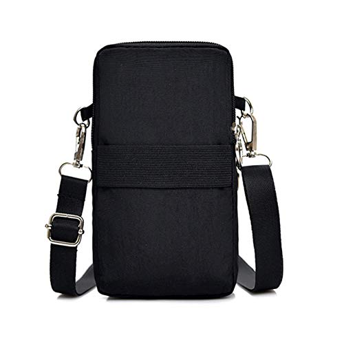 Renywosi Sac Bandoulière pour Téléphone Portable Femme, Sac Messenger en Tissu Oxford Sacoche pour Téléphone, Multifonctionnel Sac De Bras De Sport Bandoulière Réglable Et Détachable pour Femme Cover