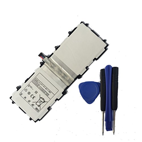 Etechpower Replacement 3.7V Tablet Battery for Samsung Galaxy Tab 2 10.1 SGH-I497 SGH-I497 SPH-P500 GT-P5113 GT-P5113TS GT-P5113ZWYXAR with Installation Tools
