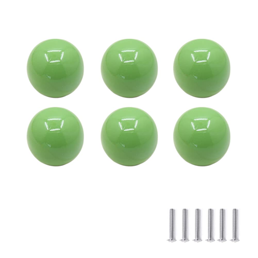 Boutons d'armoire mignons en céramique verte pour créer un cocon doux dans leur chambre
