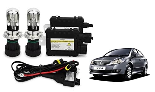 RS Enterprises Cars Maruti Suzuki SX4 H4 - HID Conversion Light Kit ( 2 HID Light , 2 Blaster , Wiring ) Vehicle HID Kit for Car Headlight
