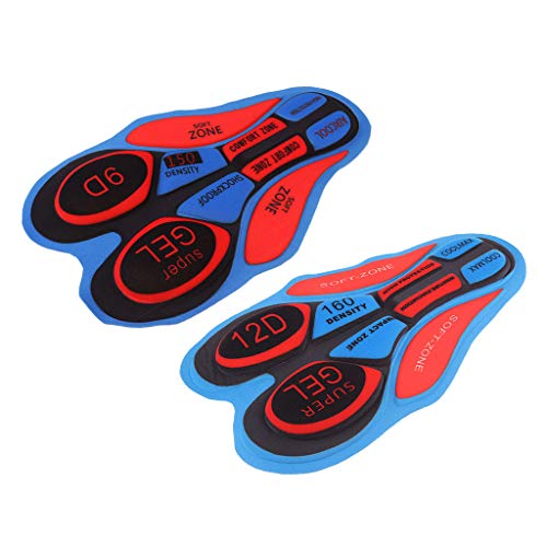 LEIPUPA Pacote de 2 Acolchoados de Reposição para Roupas íntimas de Ciclismo