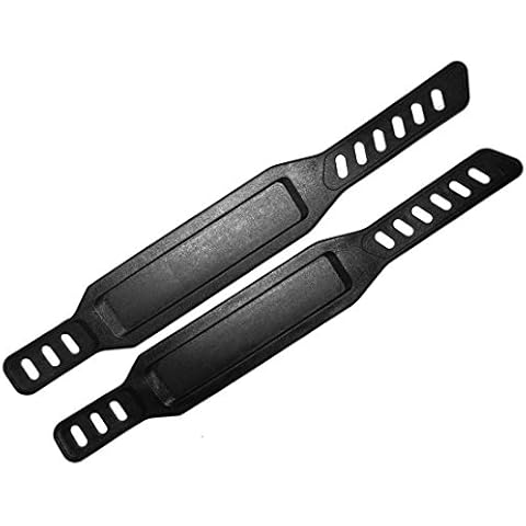 SB DISTRIBUTION LTD (Pair L+R) SBD's Universal Long Pedal Straps for Stationary Bikes | Fits Most Bike Pedals | Heavy Duty Adjustable After Market Straps | Cover