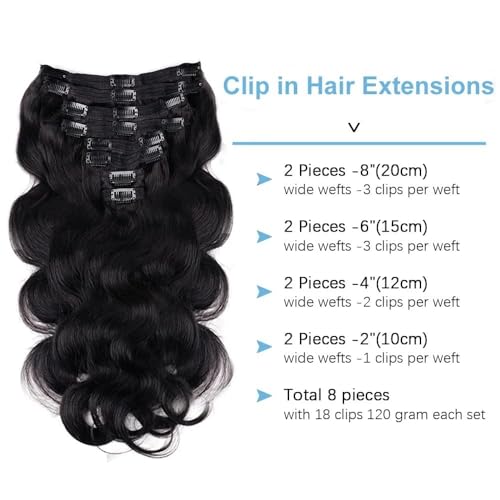 Extensiones de cabello con clip para dar volumen al pelo fino de forma rápida 5