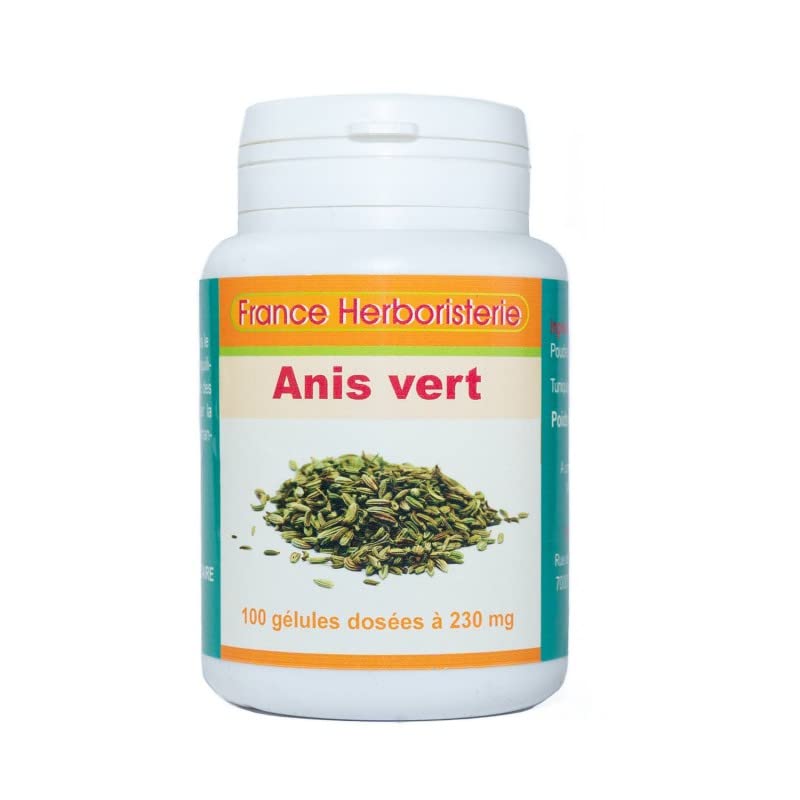 FranceHerboristerie GELULES ANIS Vert 100 gélules dosées à 230 MG.
