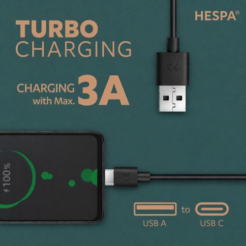 Image of mPix 33W USB A2C TurboPower Fast Charging Data Cable Compatible with Moto|60|50|40|30|Edge|Ultra| Fusion|Pro|Neo|razr|Stylus|G06|G05|G85|G45|G64|G84|G62|G54|G84|G67|E40|G35|G96|G82|G86-Black