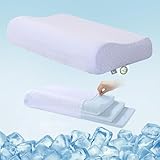 LOFE Contour Pillow - Adjustable Memory Foam Pillows 8 Heights, Medium Firm Supportive Cervical Pillow, CertiPUR-US Side Sleeper Pillow with Max Cooling Pillow Cover for Hot Sleepers