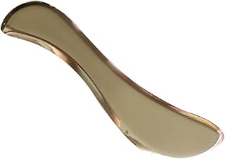 KALLORY 1Pc Placa De Raspagem Ferramenta De Raspagem Facial Ferramenta De Massagem Facial Ferramenta De Massagem De Metal Ferramentas De Massagem Facial Espátula De Metal Espátula Facial