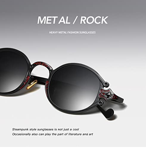 Lunettes de soleil steampunk ovales pour sublimer un style alternatif homme et femme