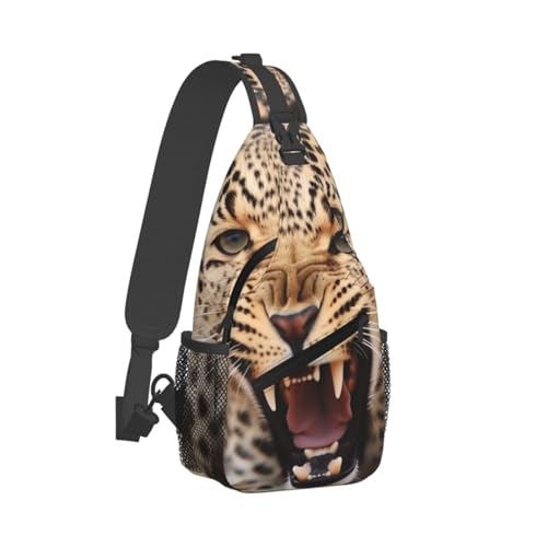 Bolso Sling para Hombre y Mujer Negro miniatura 7